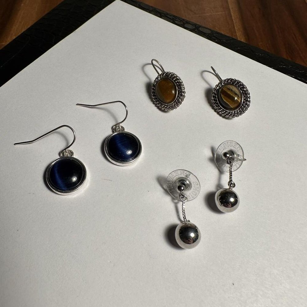 Lot Of 3 All Signed Pierced Earrings - Premier Designs, KC, Avon